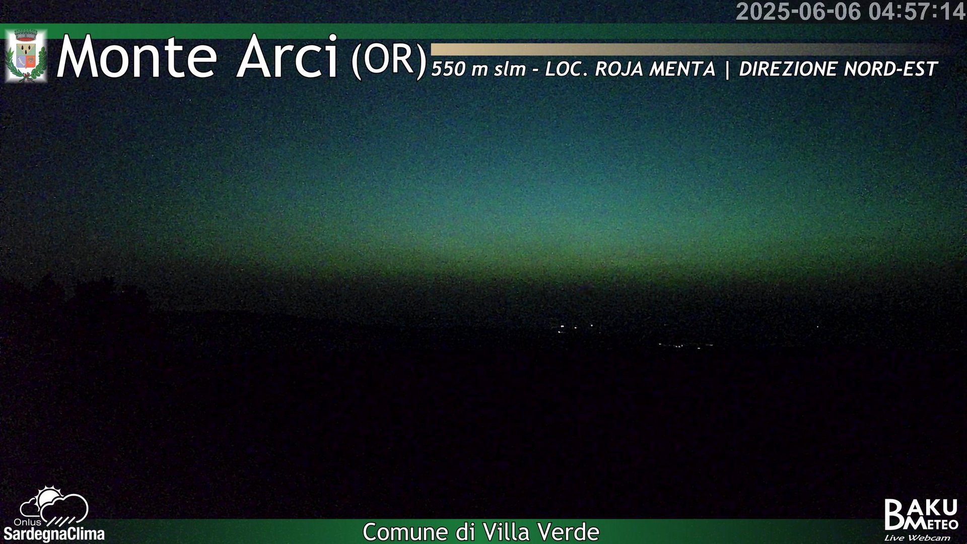 time-lapse frame, Roja Menta Nord webcam