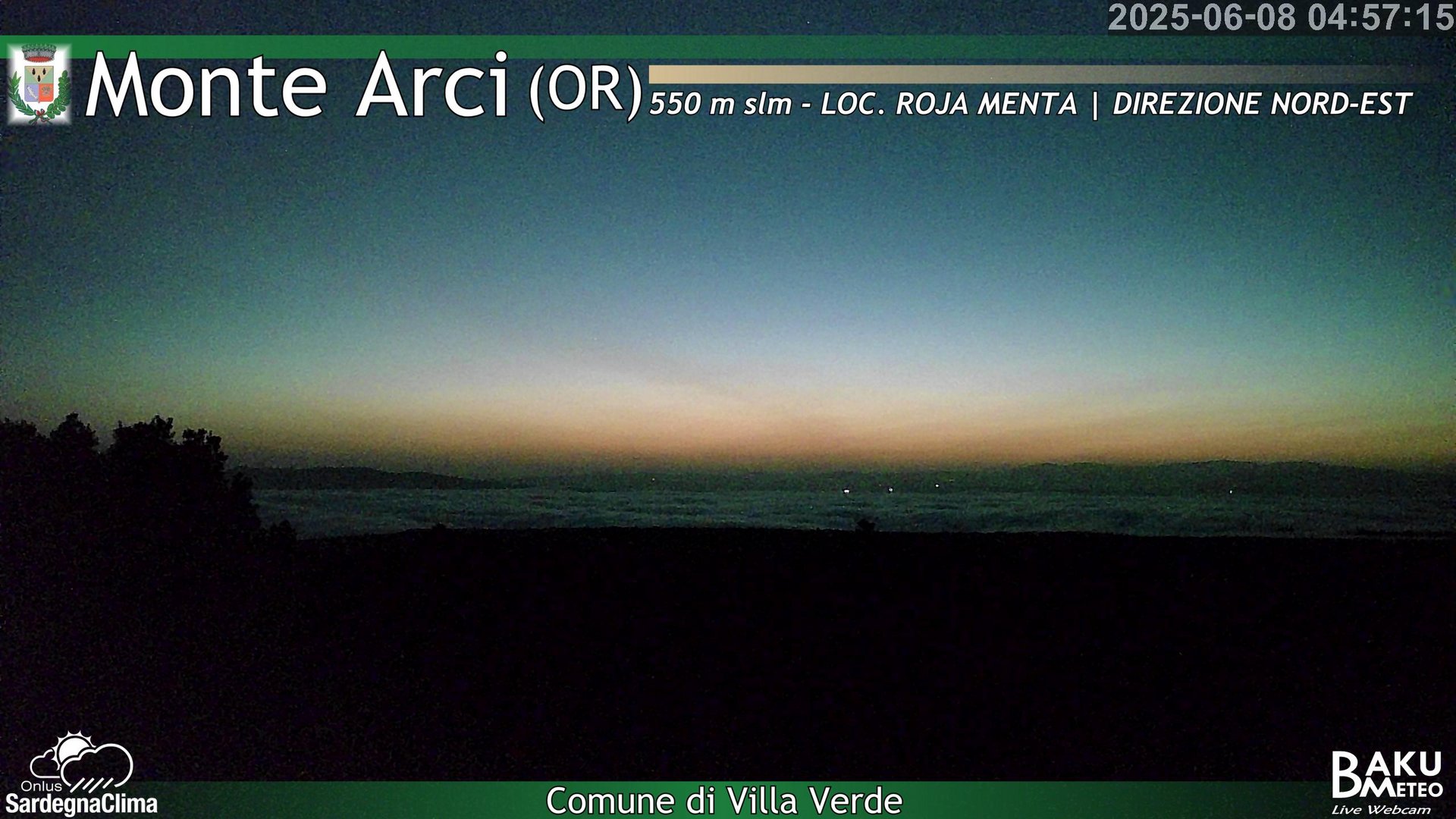 time-lapse frame, Roja Menta Nord webcam