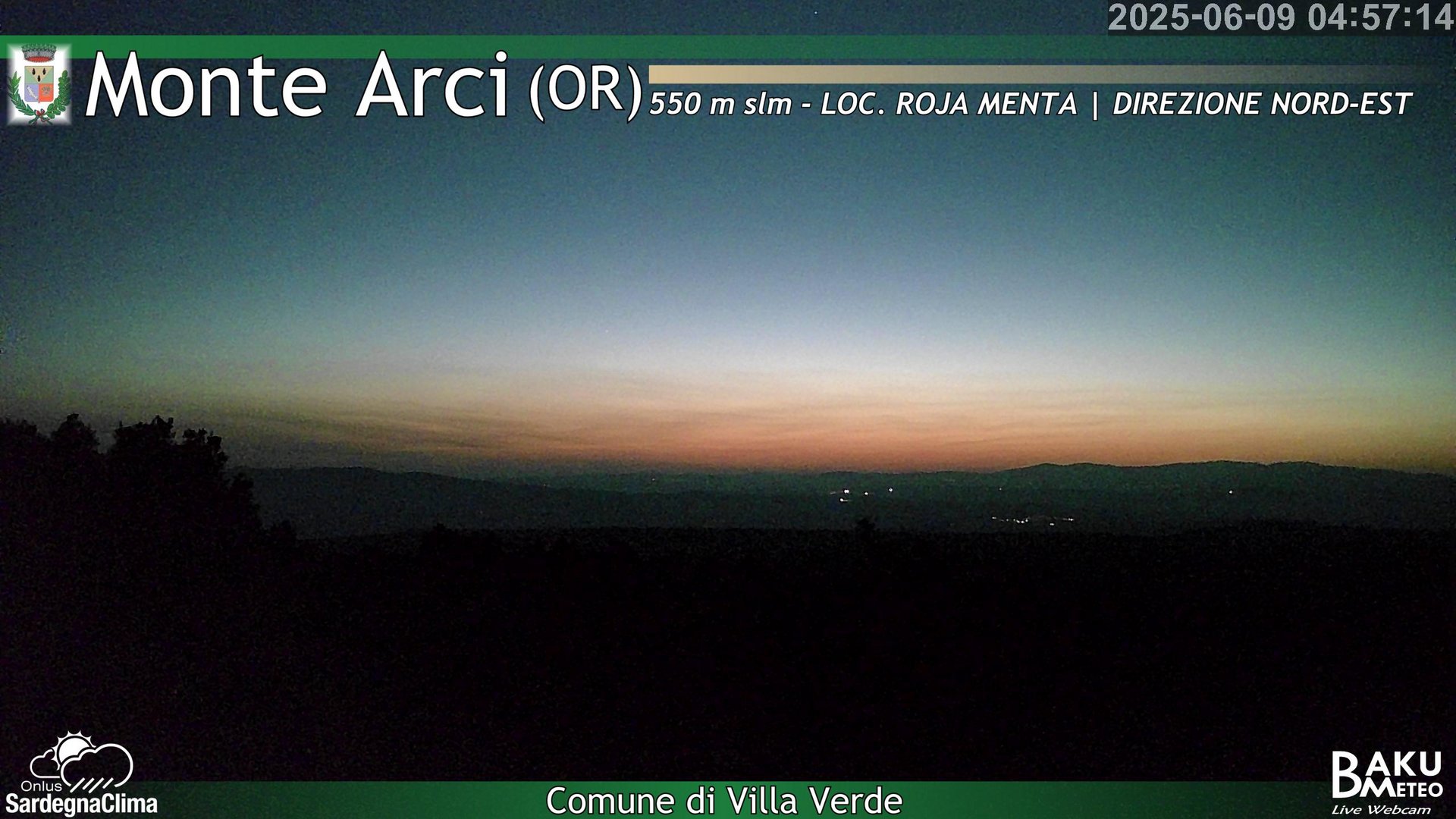 time-lapse frame, Roja Menta Nord webcam