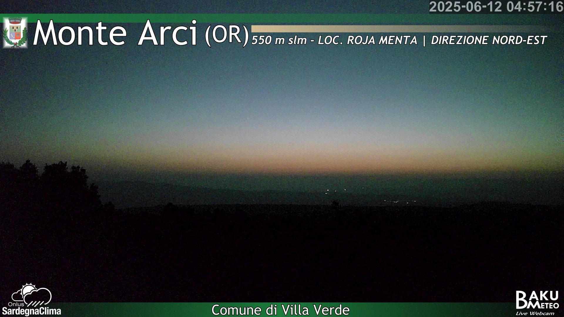 time-lapse frame, Roja Menta Nord webcam
