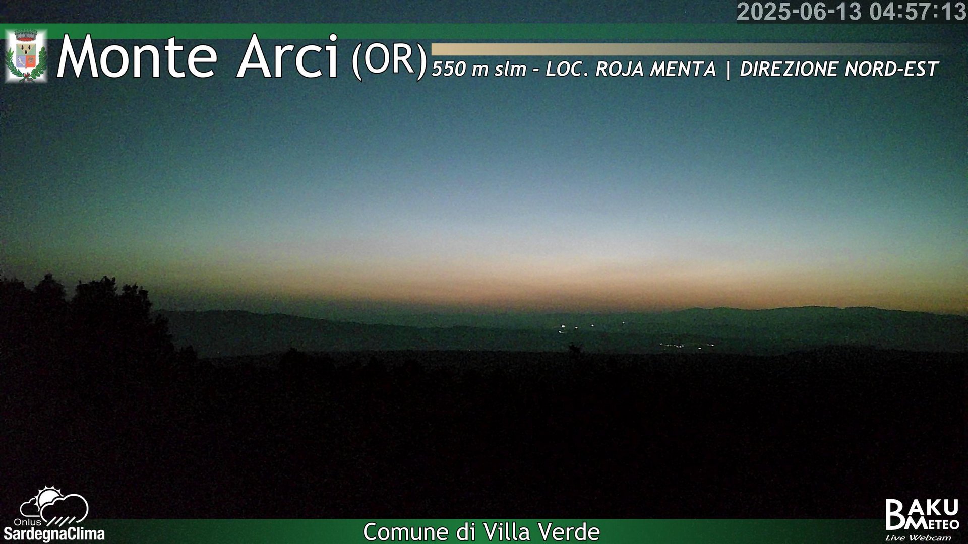 time-lapse frame, Roja Menta Nord webcam