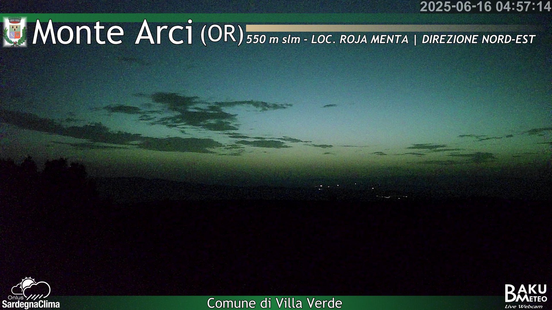 time-lapse frame, Roja Menta Nord webcam