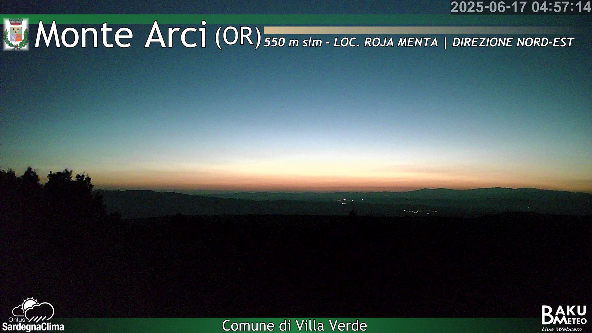 time-lapse frame, Roja Menta Nord webcam