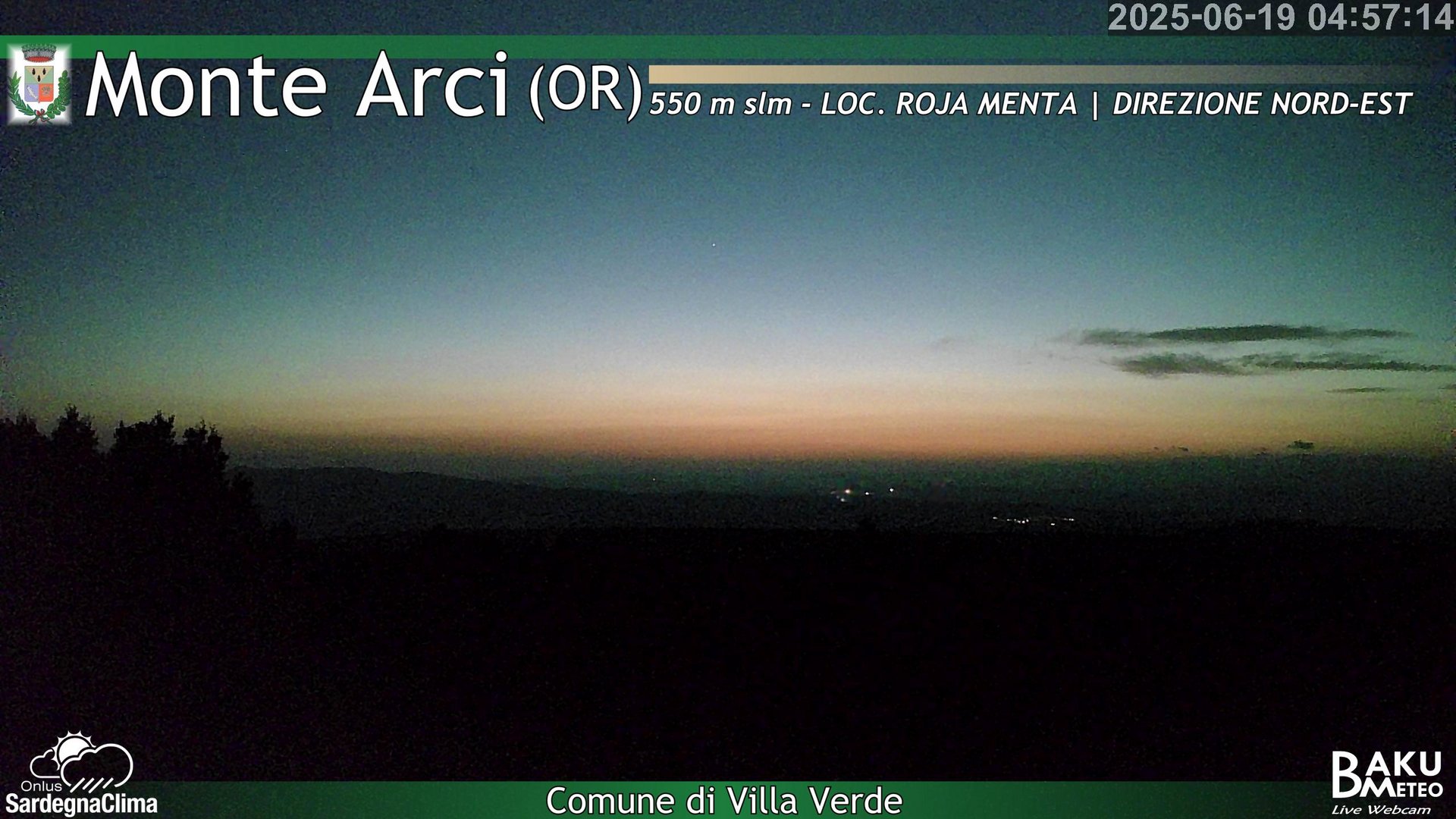 time-lapse frame, Roja Menta Nord webcam
