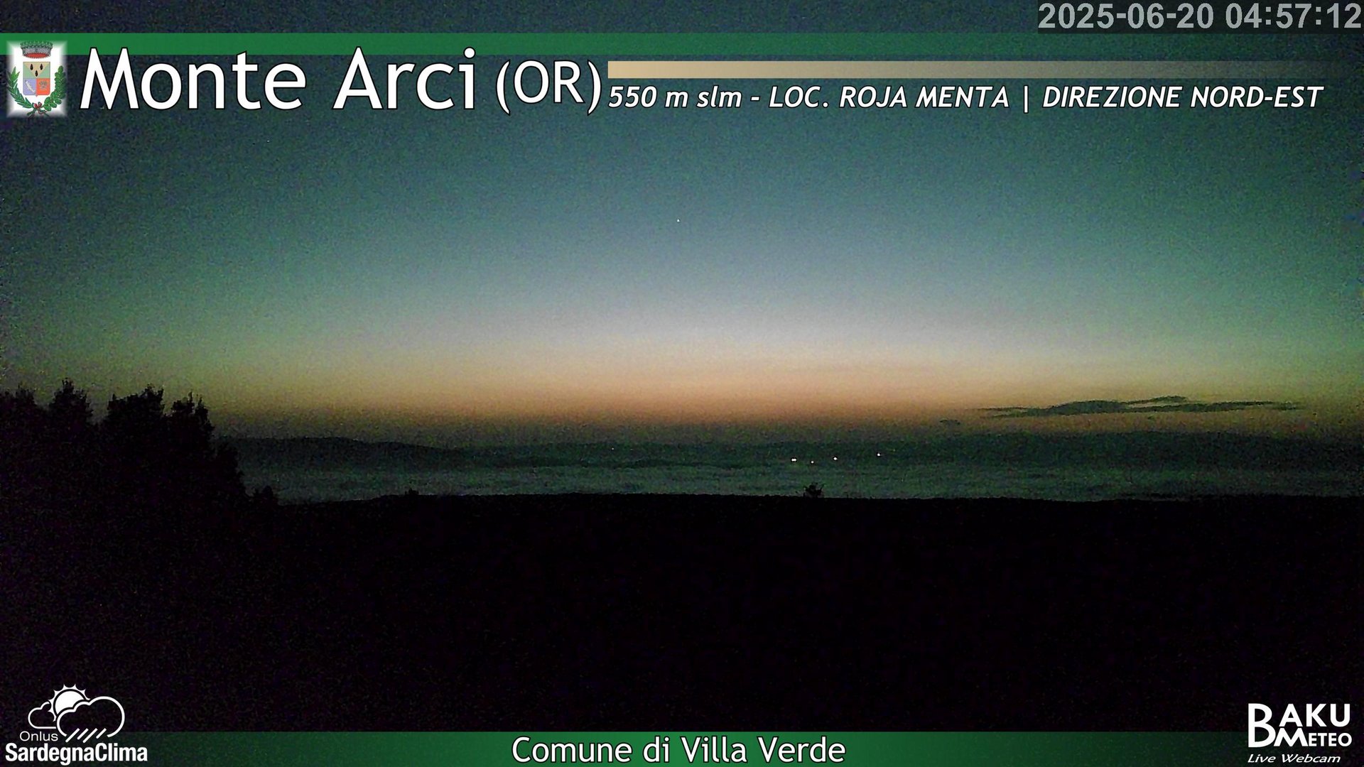 time-lapse frame, Roja Menta Nord webcam