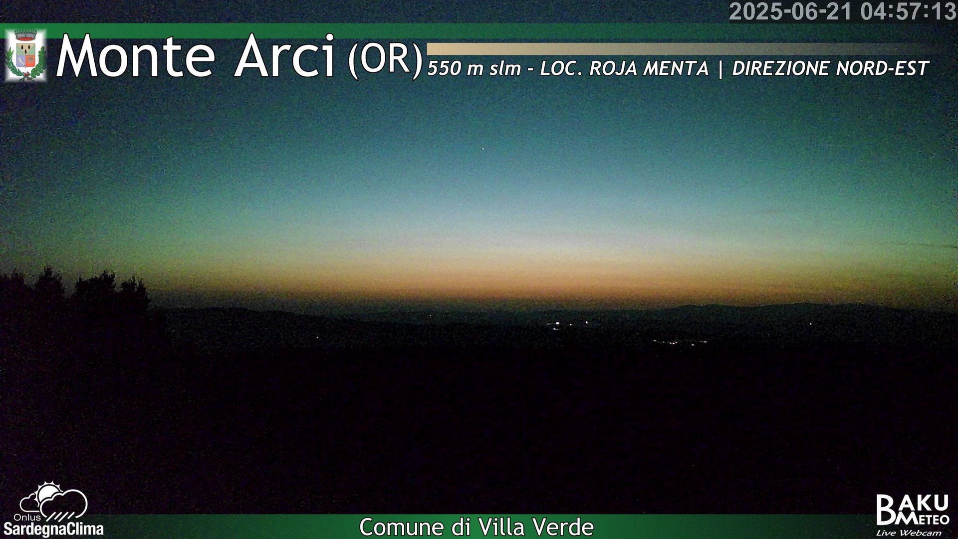 time-lapse frame, Roja Menta Nord webcam