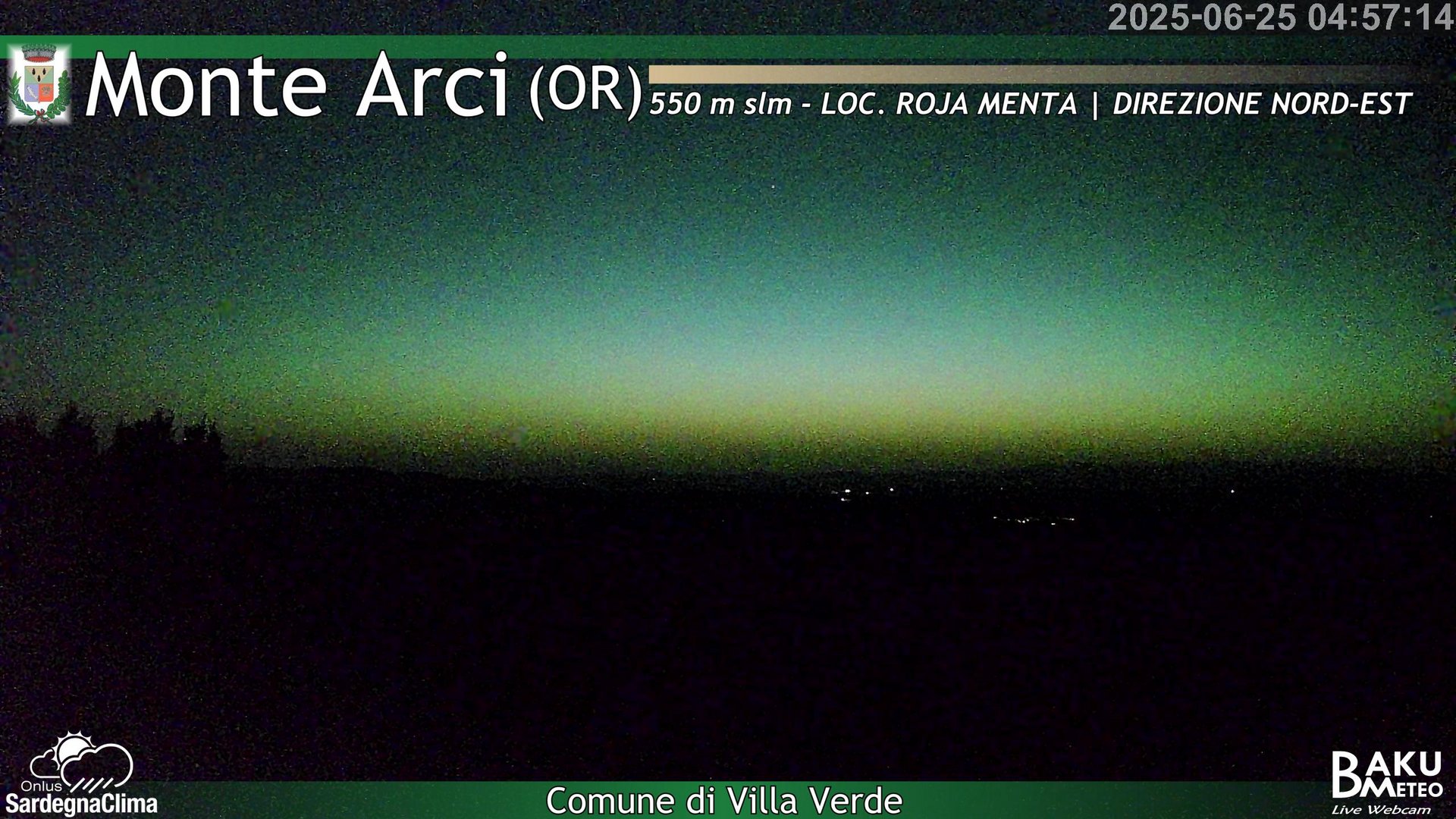 time-lapse frame, Roja Menta Nord webcam
