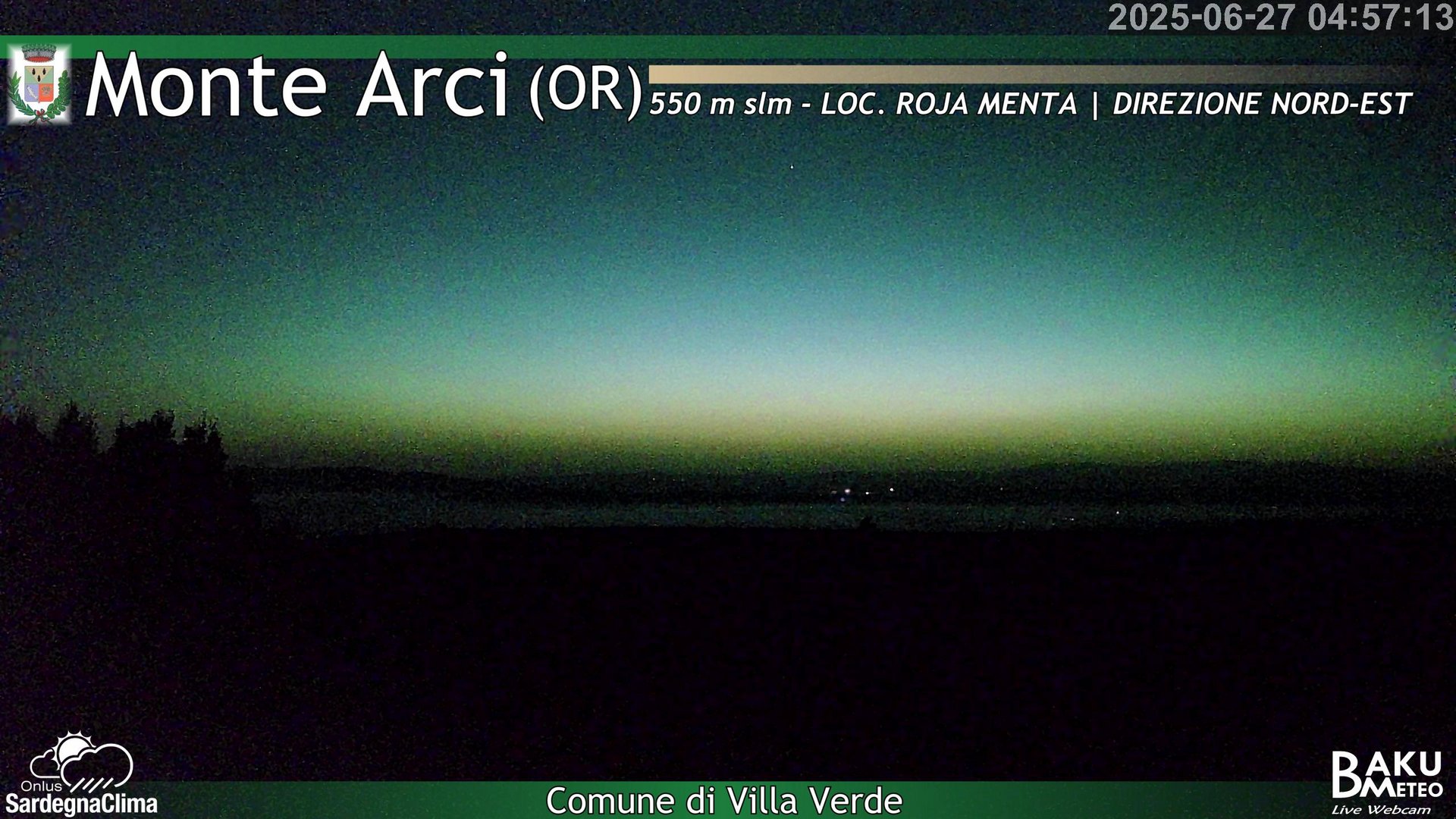 time-lapse frame, Roja Menta Nord webcam