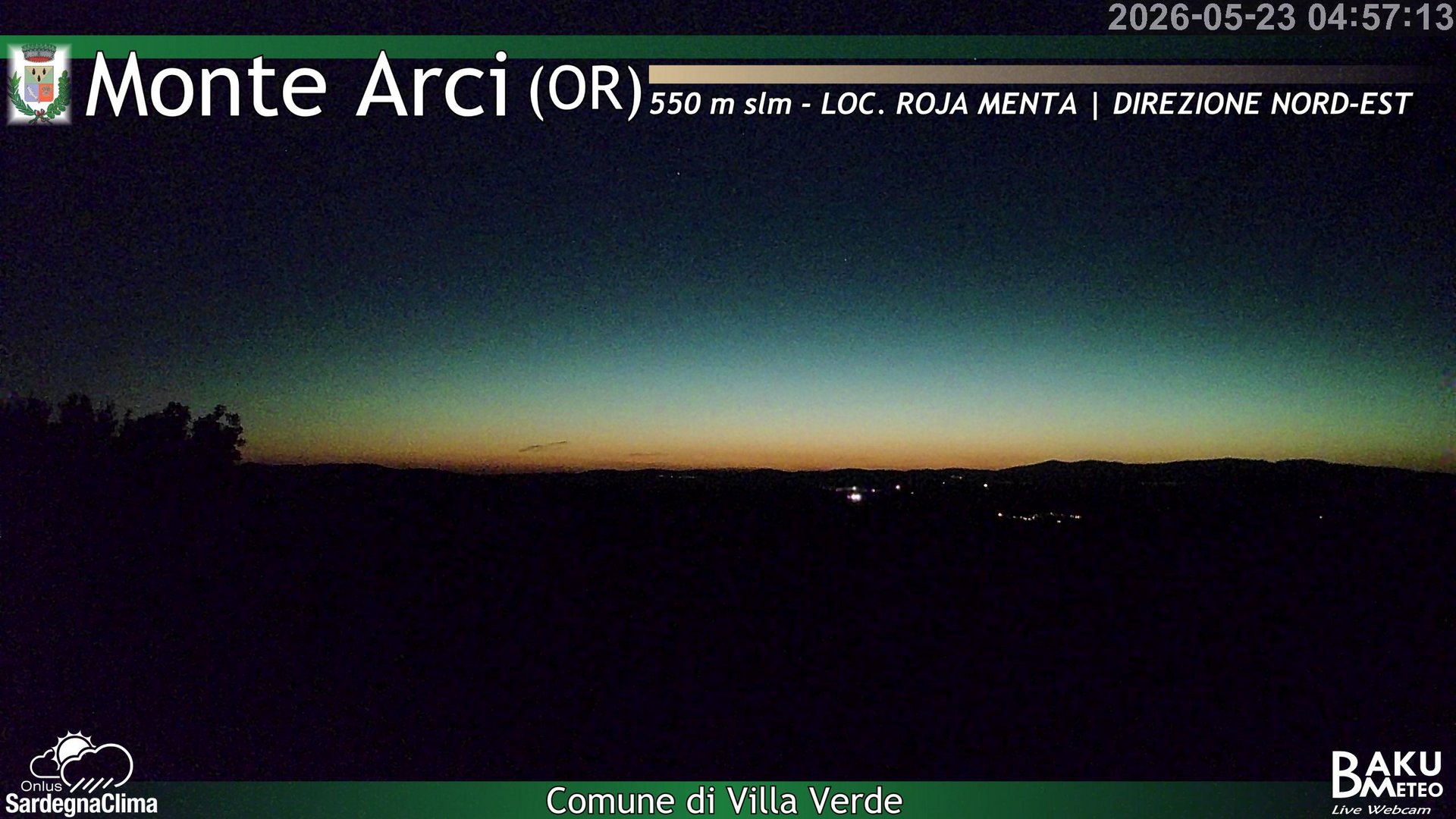 time-lapse frame, Roja Menta Nord webcam
