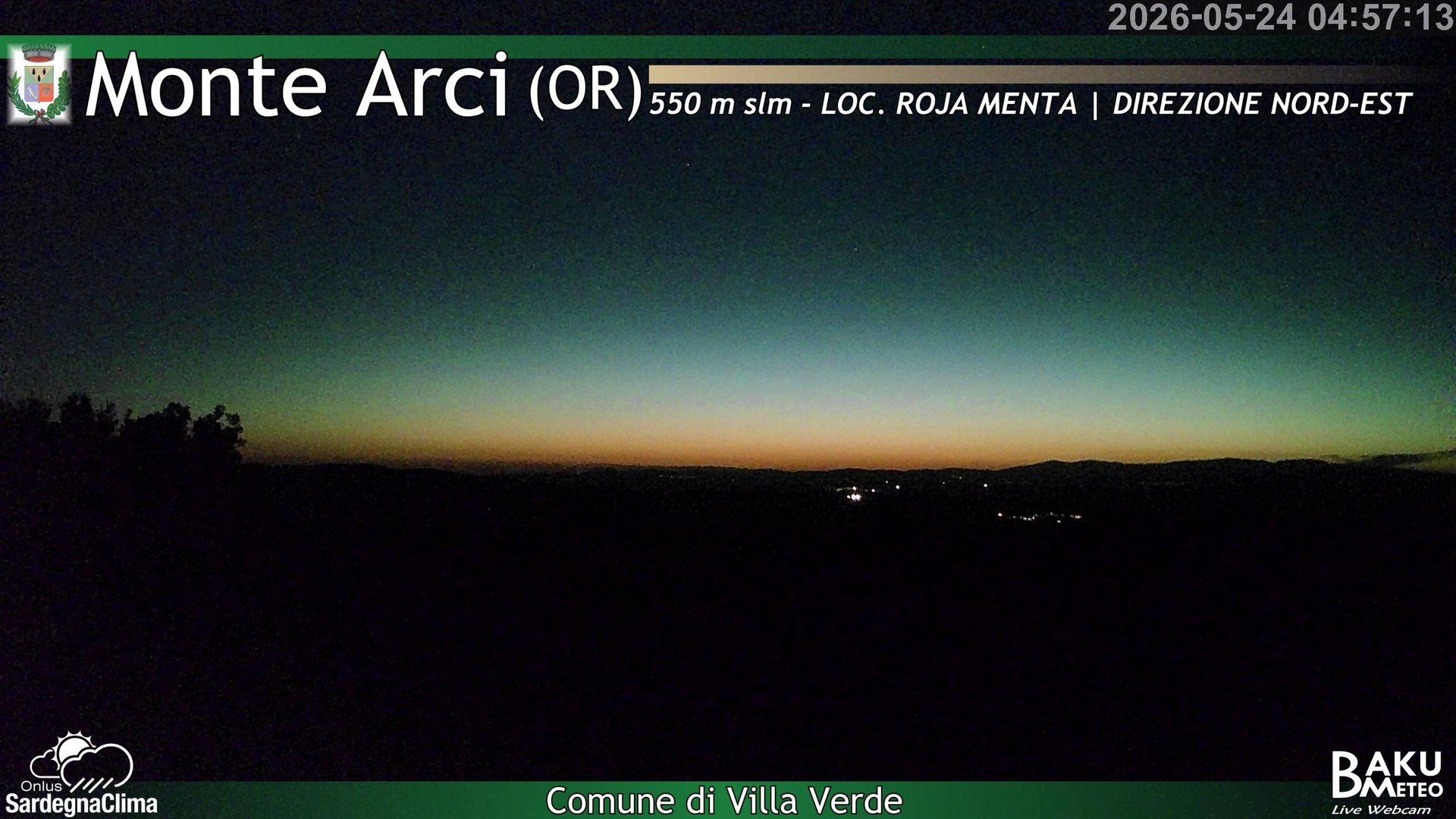 time-lapse frame, Roja Menta Nord webcam
