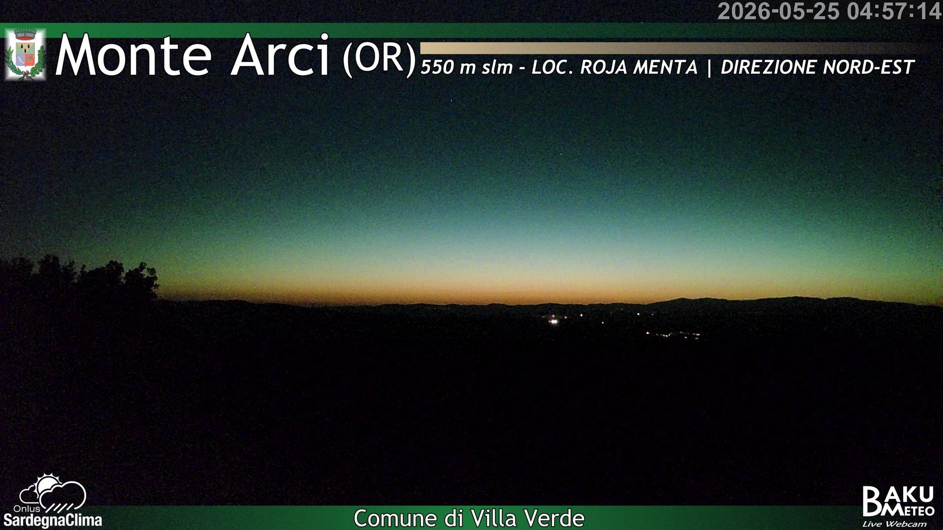 time-lapse frame, Roja Menta Nord webcam