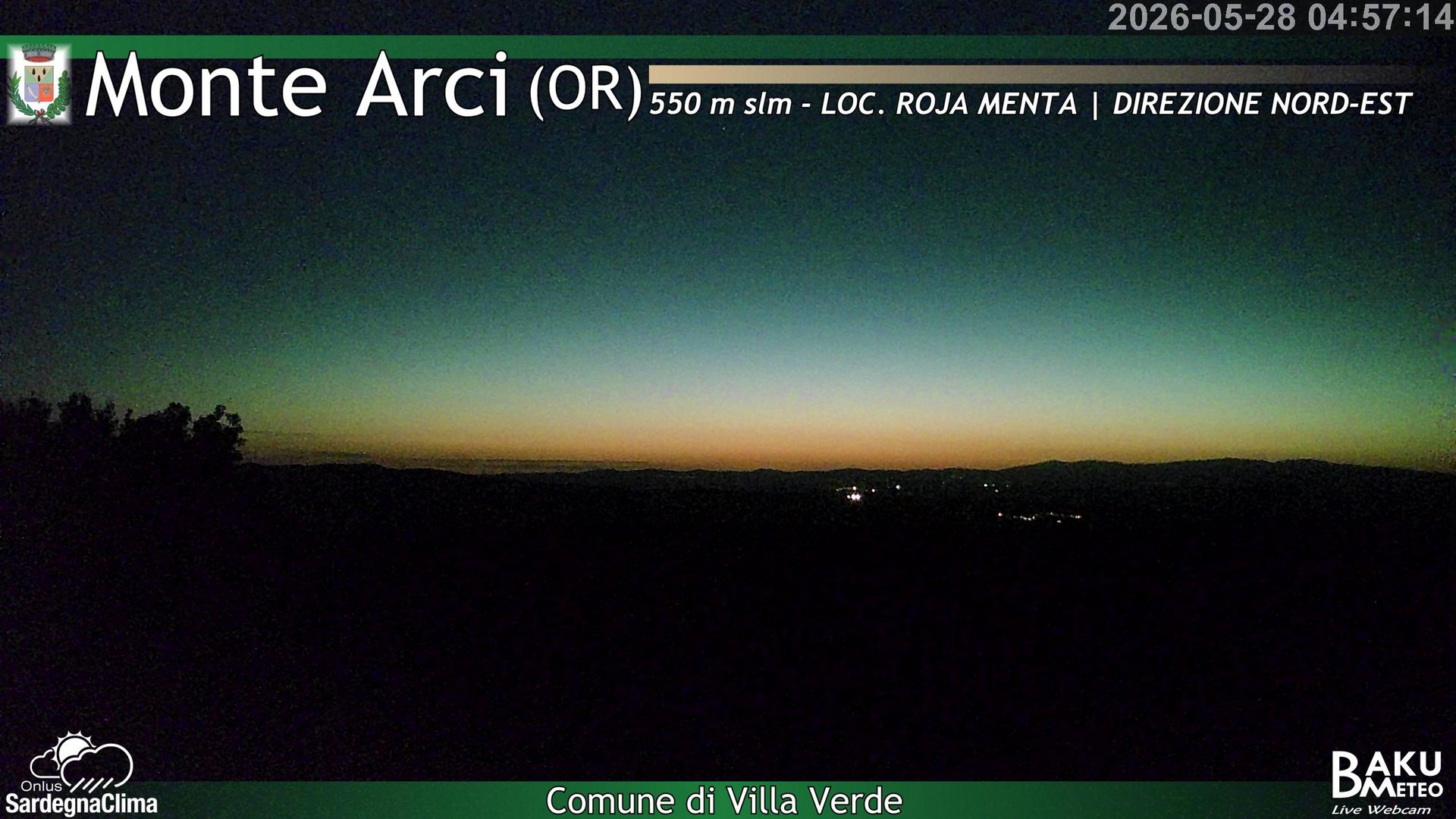 time-lapse frame, Roja Menta Nord webcam