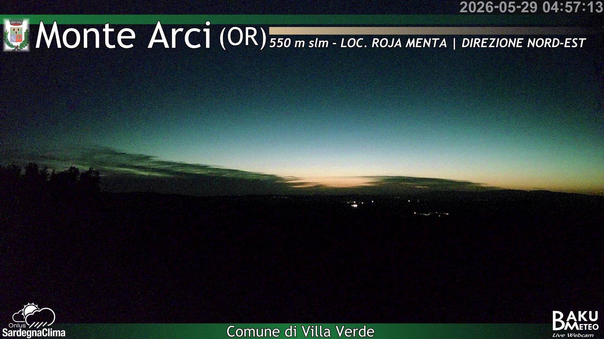 time-lapse frame, Roja Menta Nord webcam