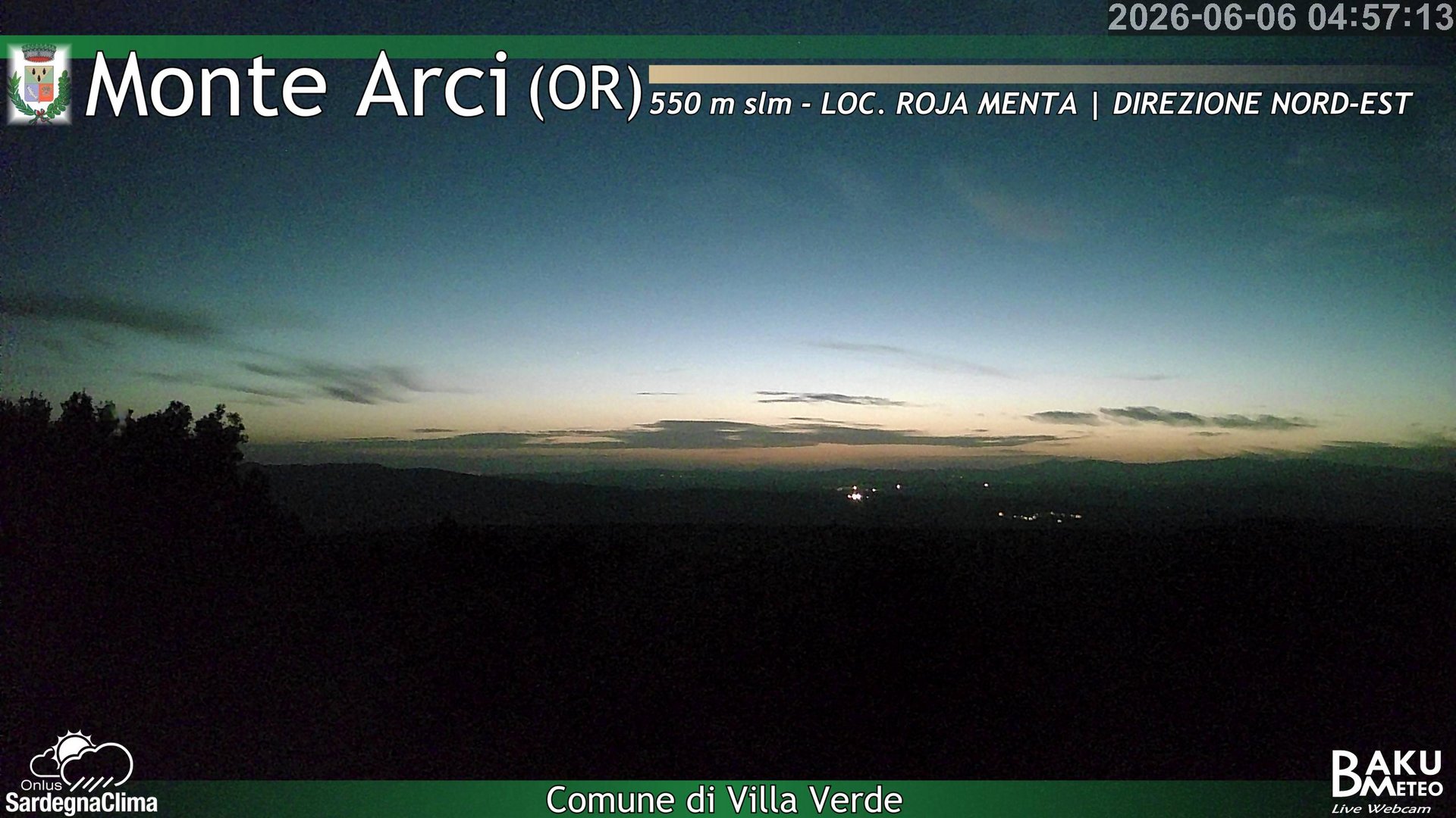 time-lapse frame, Roja Menta Nord webcam
