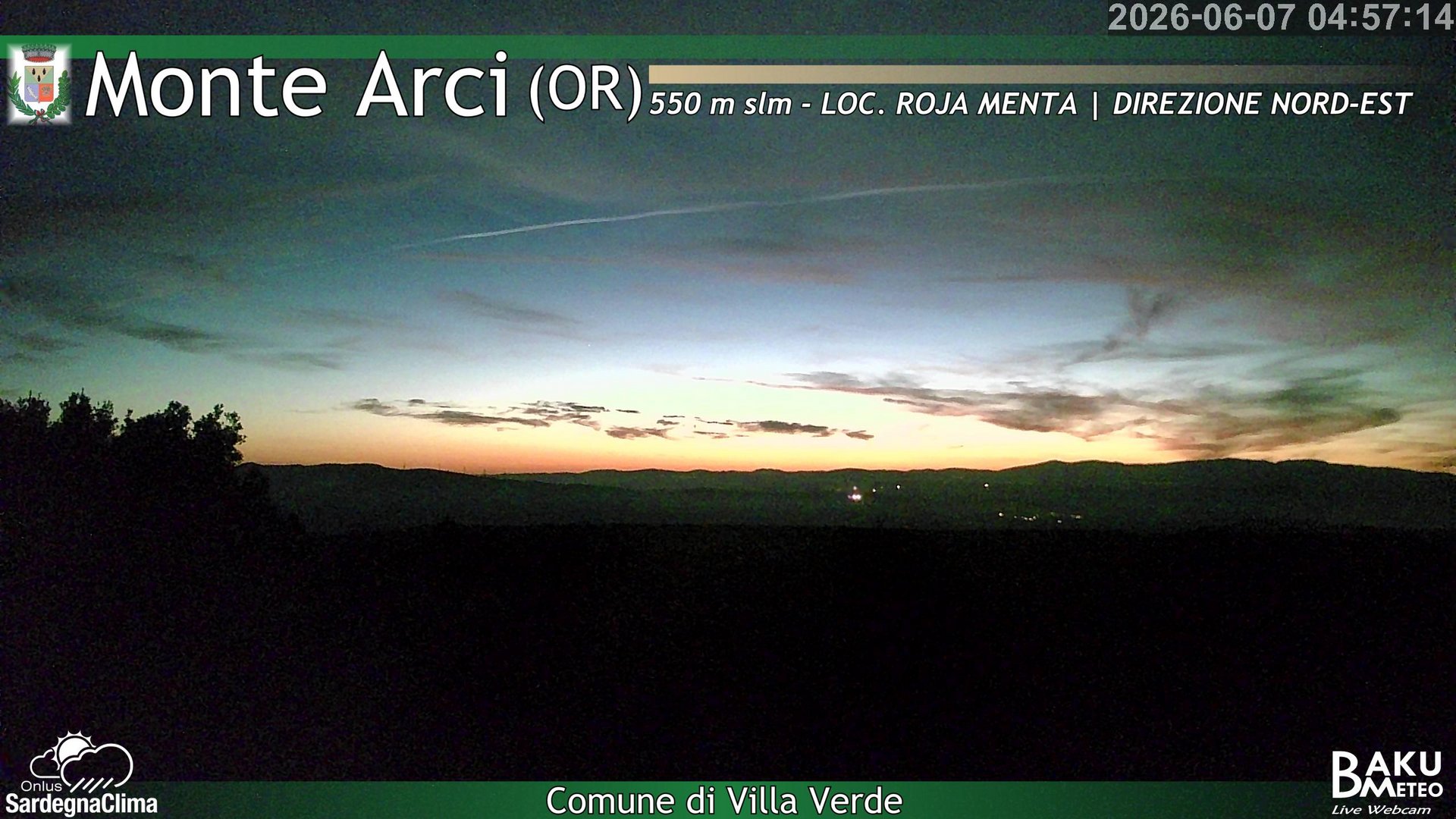 time-lapse frame, Roja Menta Nord webcam