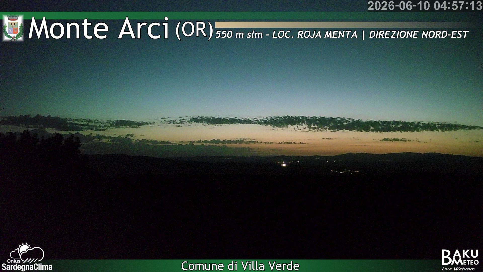time-lapse frame, Roja Menta Nord webcam