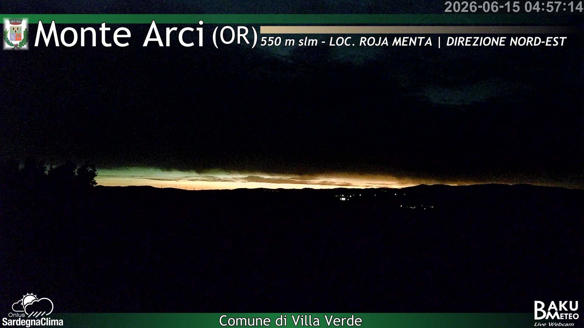 time-lapse frame, Roja Menta Nord webcam