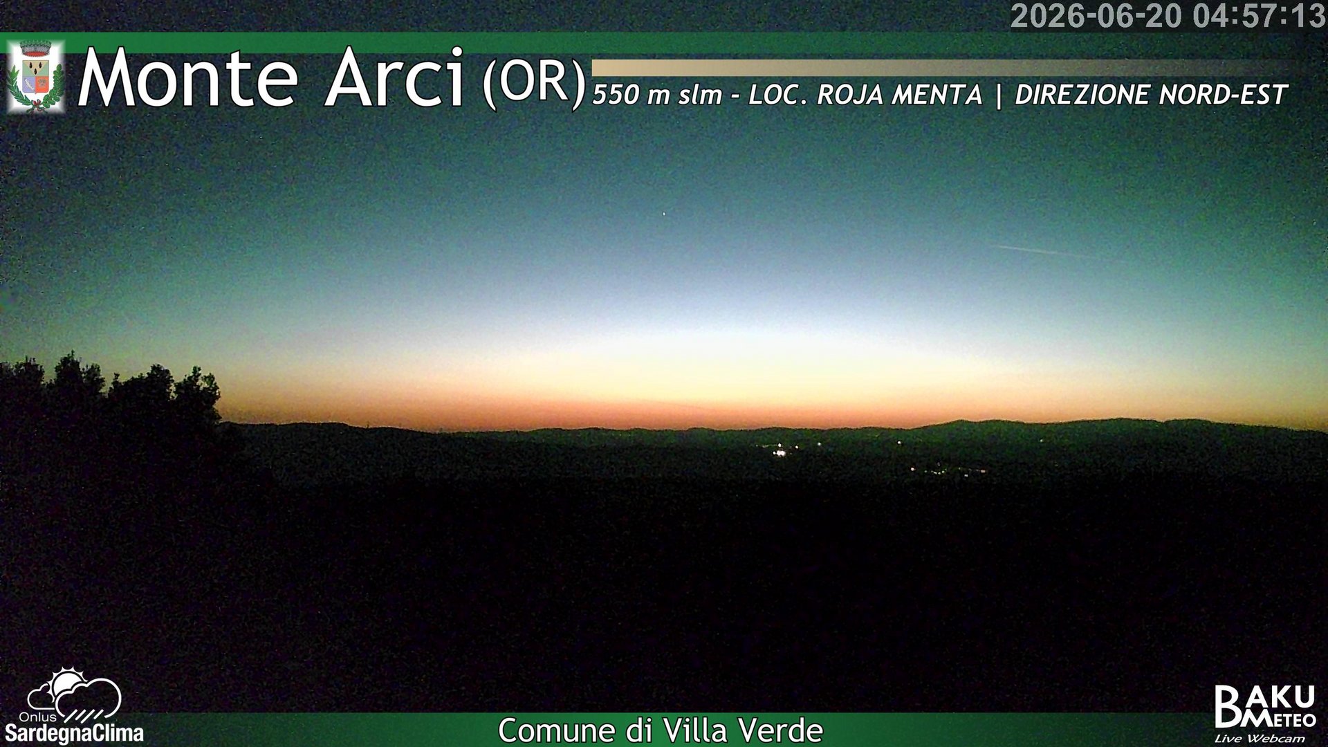 time-lapse frame, Roja Menta Nord webcam