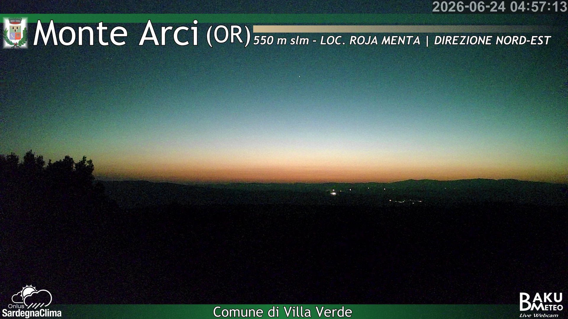 time-lapse frame, Roja Menta Nord webcam