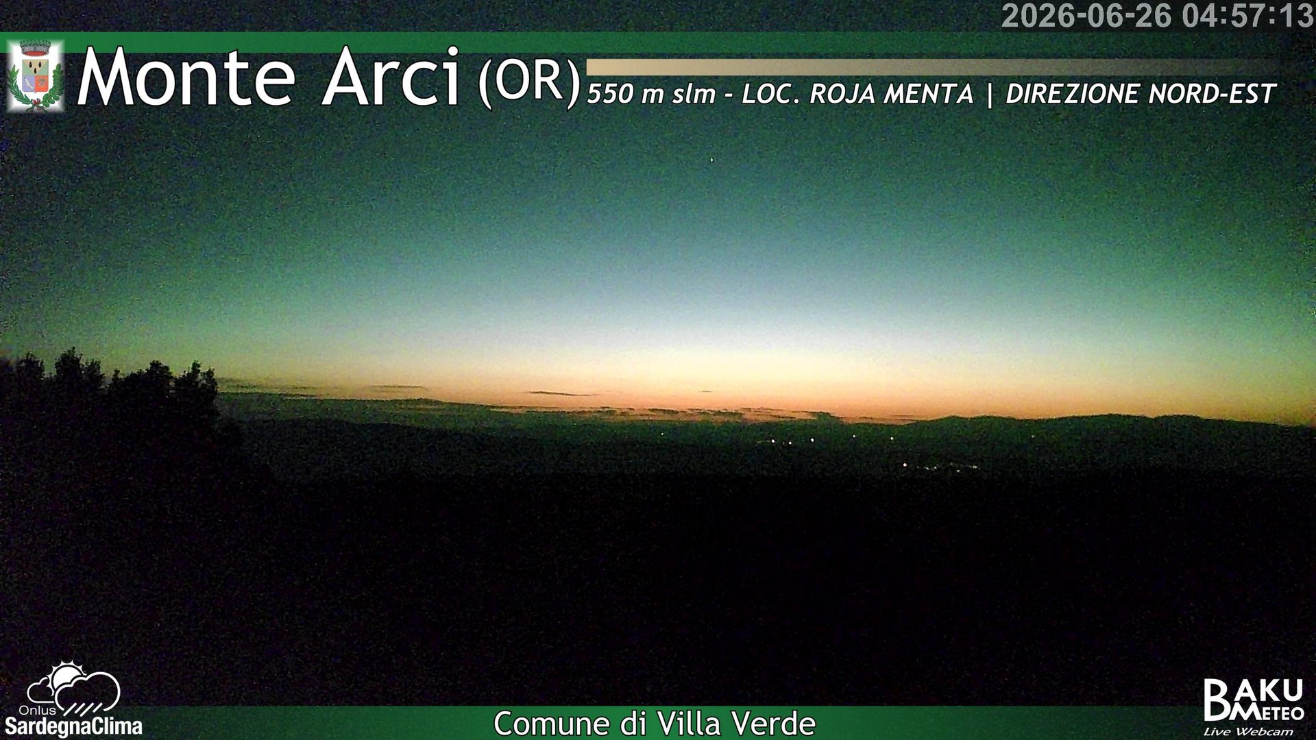 time-lapse frame, Roja Menta Nord webcam