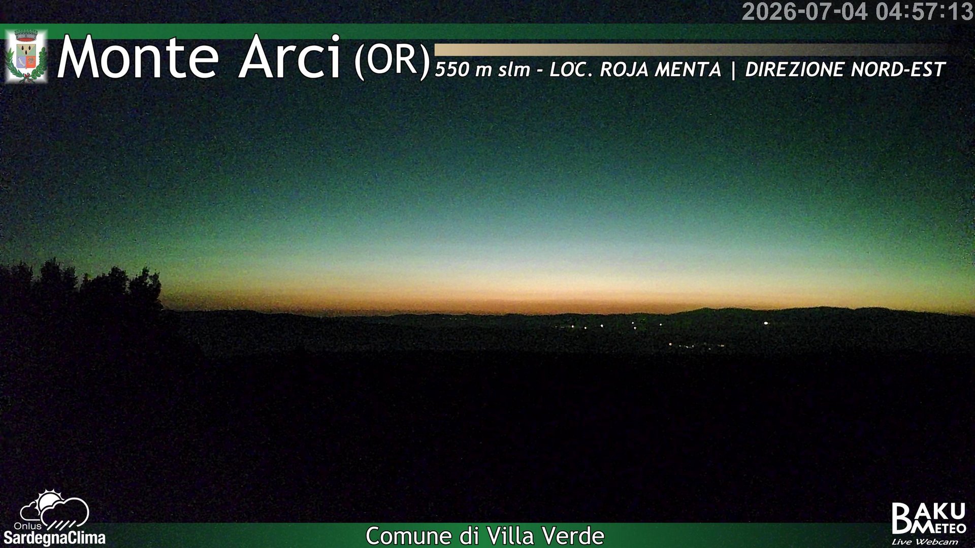 time-lapse frame, Roja Menta Nord webcam
