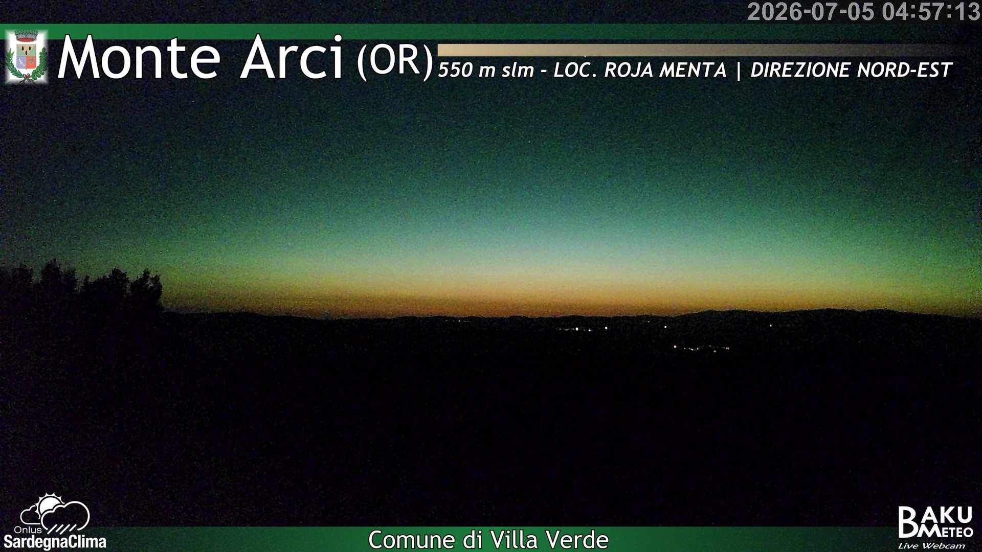 time-lapse frame, Roja Menta Nord webcam