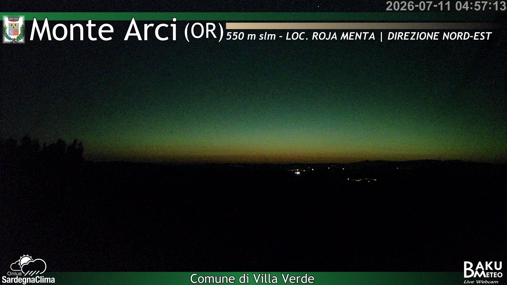 time-lapse frame, Roja Menta Nord webcam