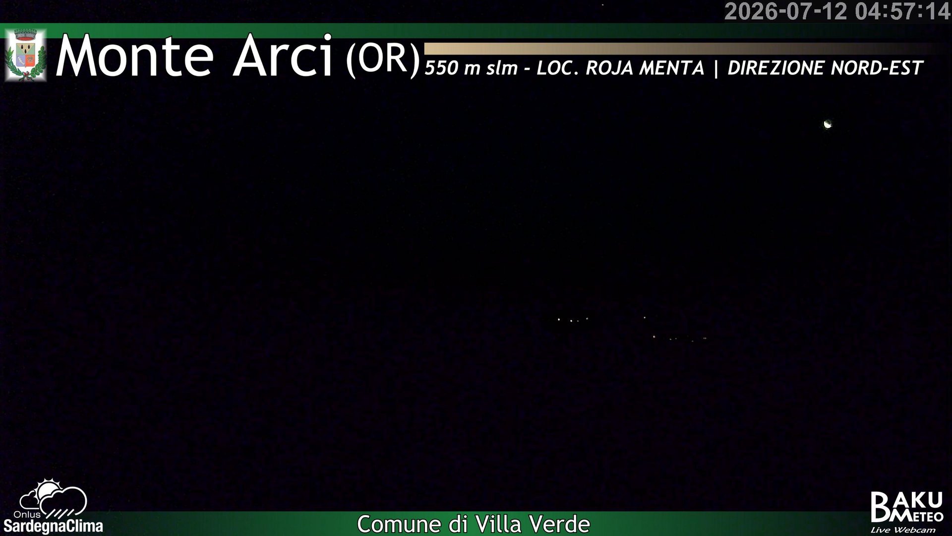 time-lapse frame, Roja Menta Nord webcam