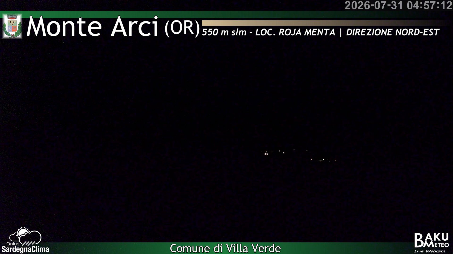 time-lapse frame, Roja Menta Nord webcam