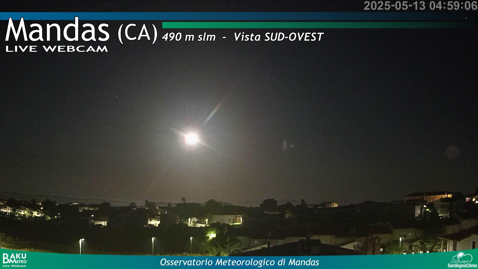 time-lapse frame, Mandas webcam
