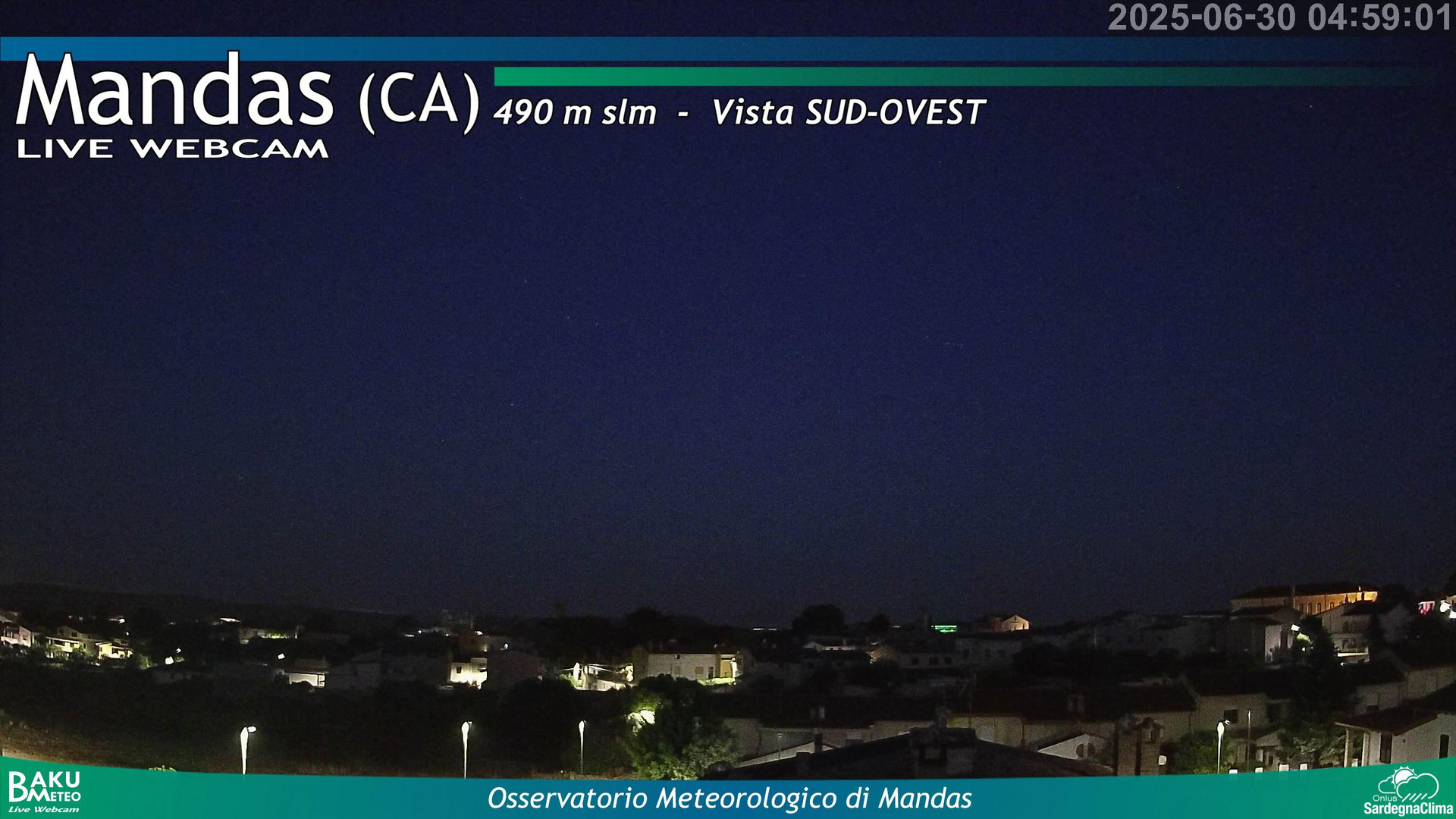 time-lapse frame, Mandas webcam