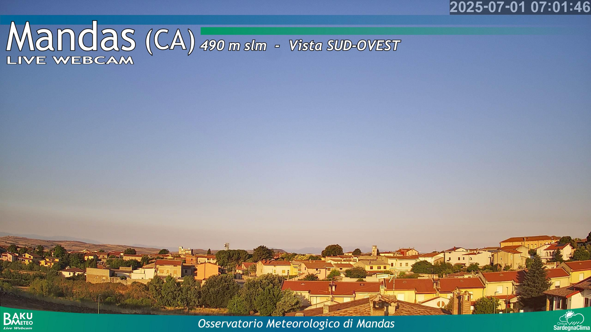 time-lapse frame, Mandas webcam
