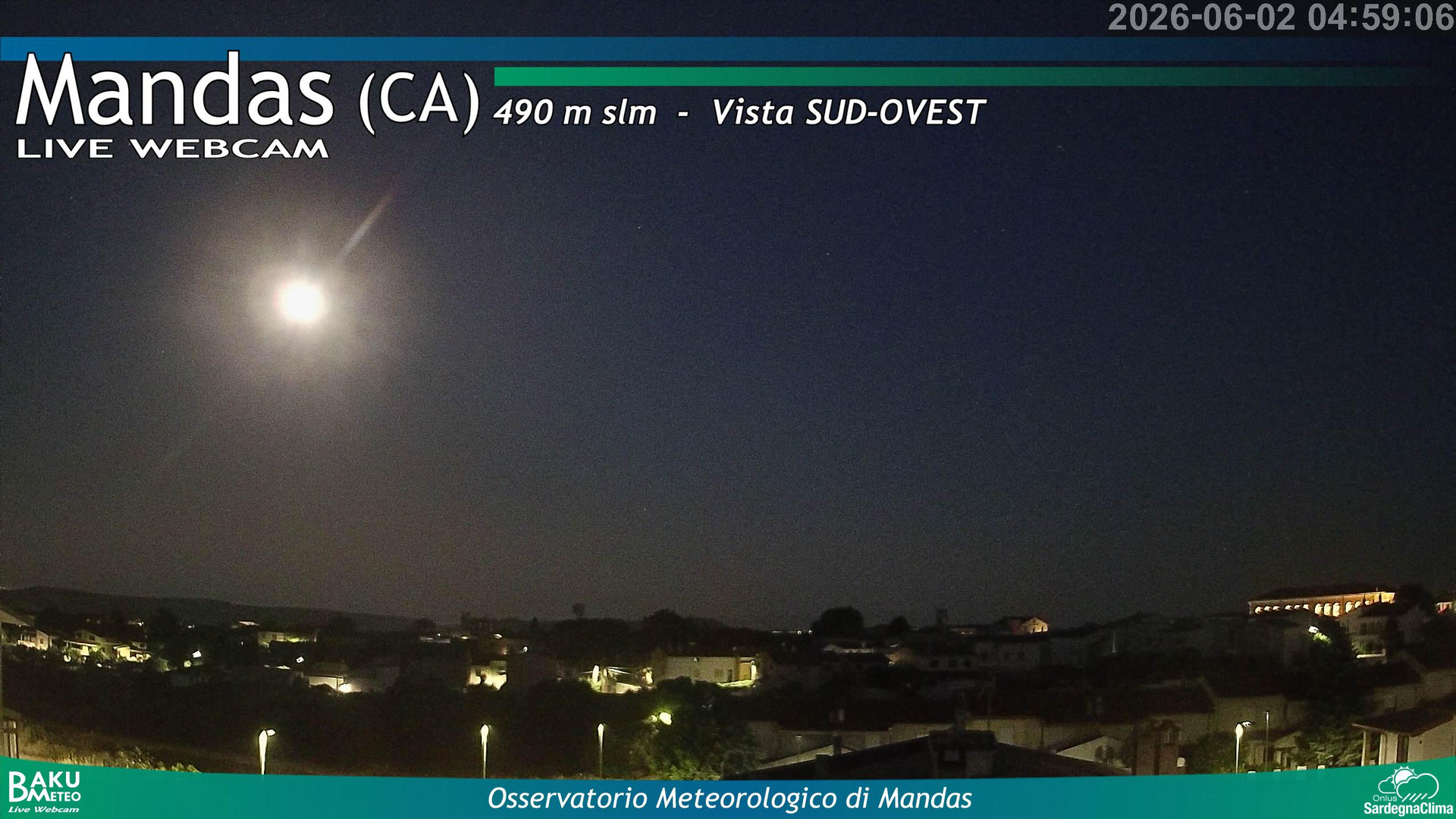 time-lapse frame, Mandas webcam