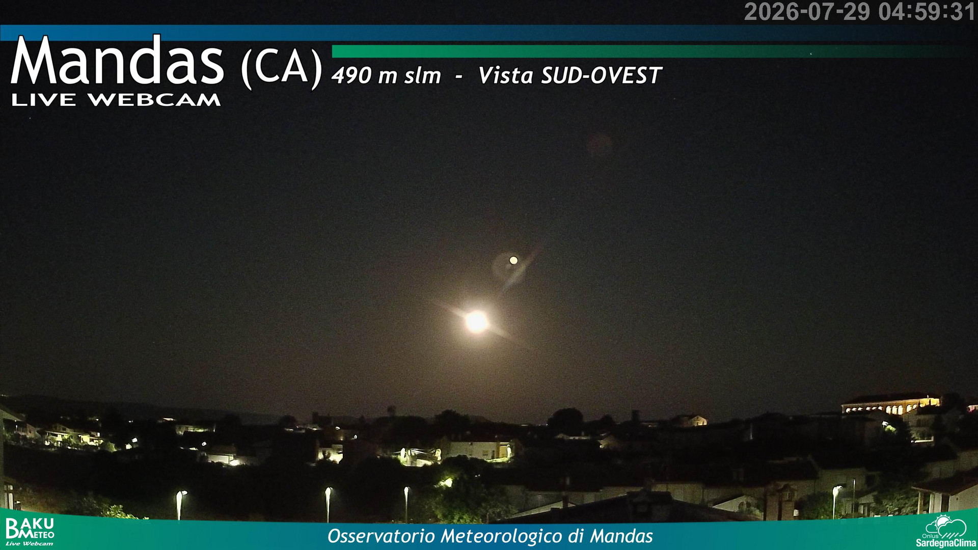 time-lapse frame, Mandas webcam