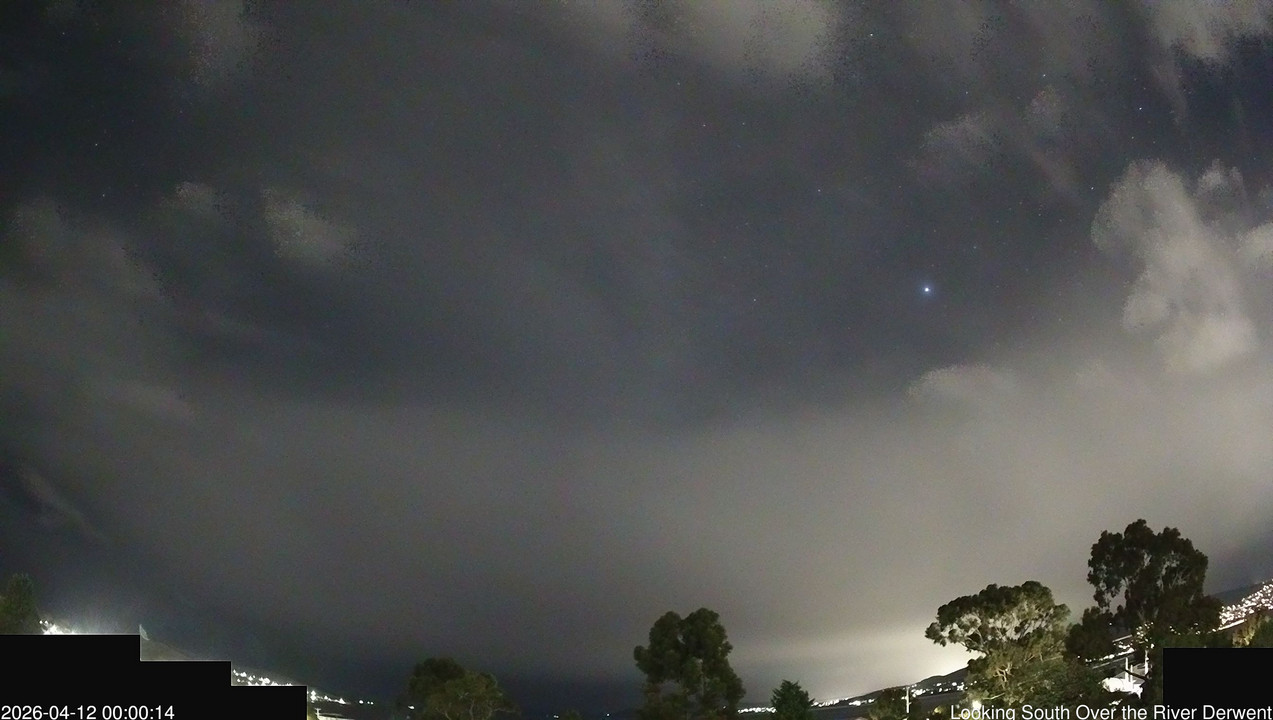 time-lapse frame, Aurora Cam Tasmania webcam