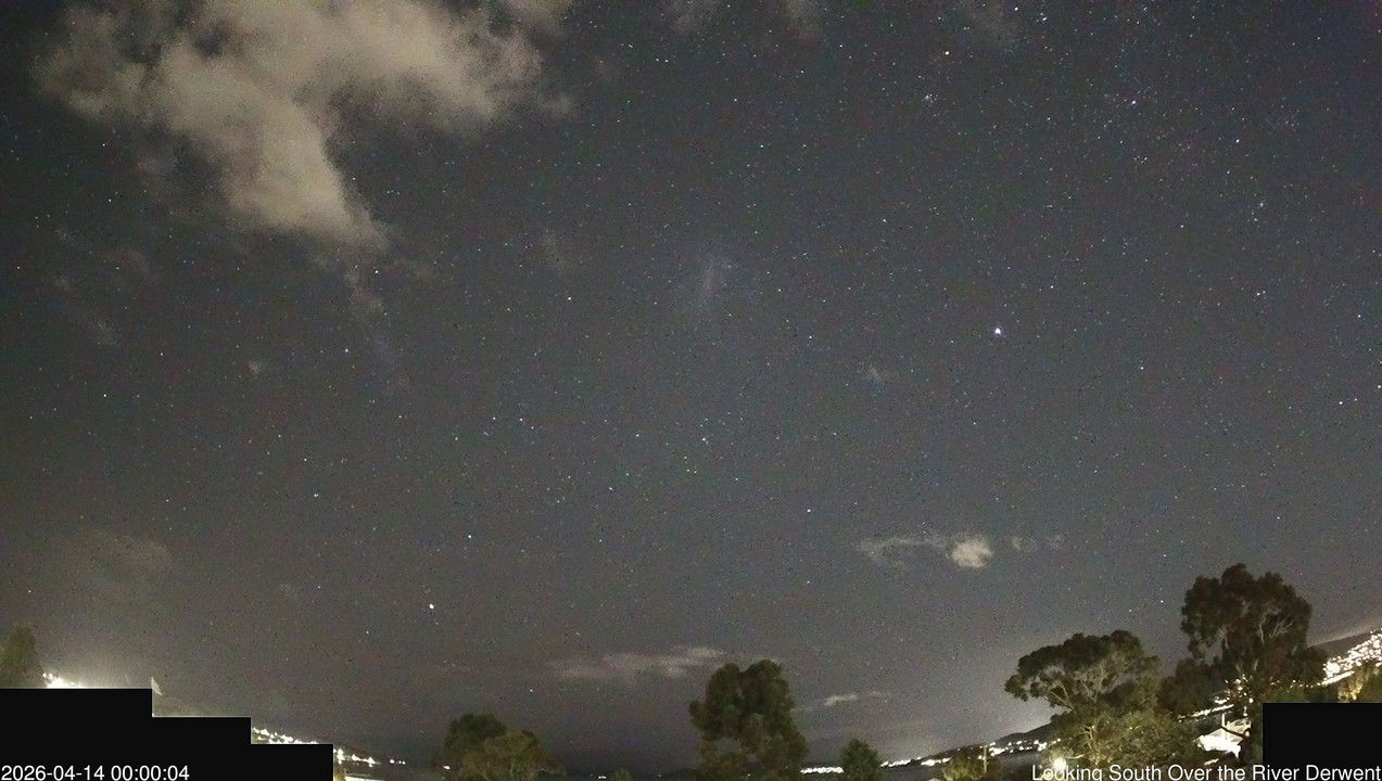 time-lapse frame, Aurora Cam Tasmania webcam