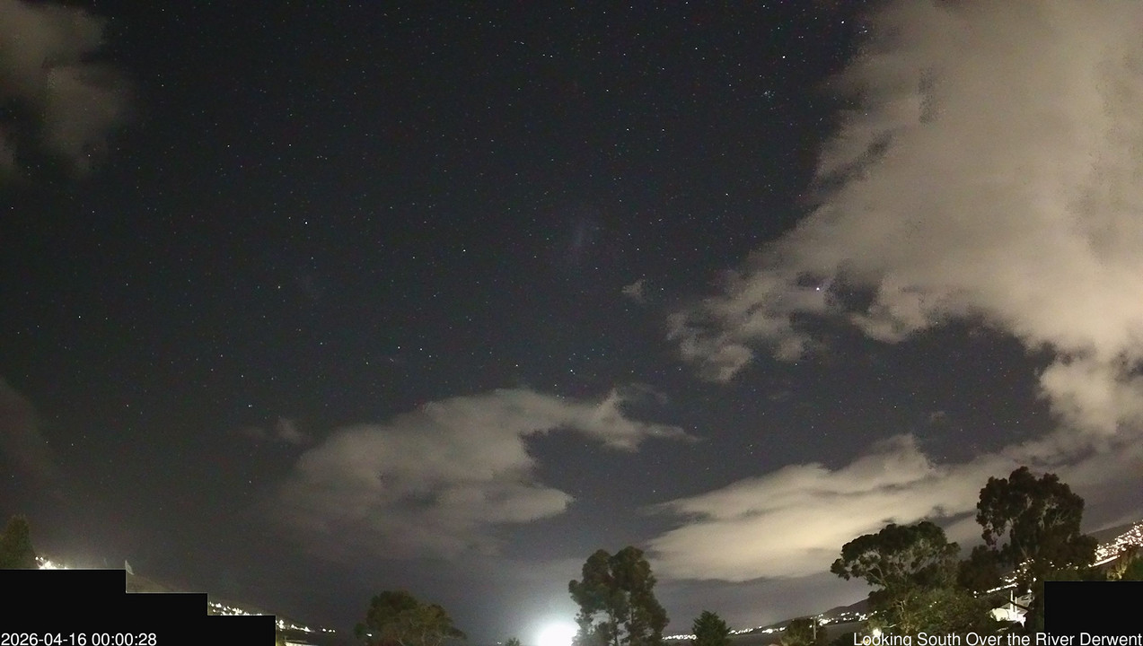 time-lapse frame, Aurora Cam Tasmania webcam