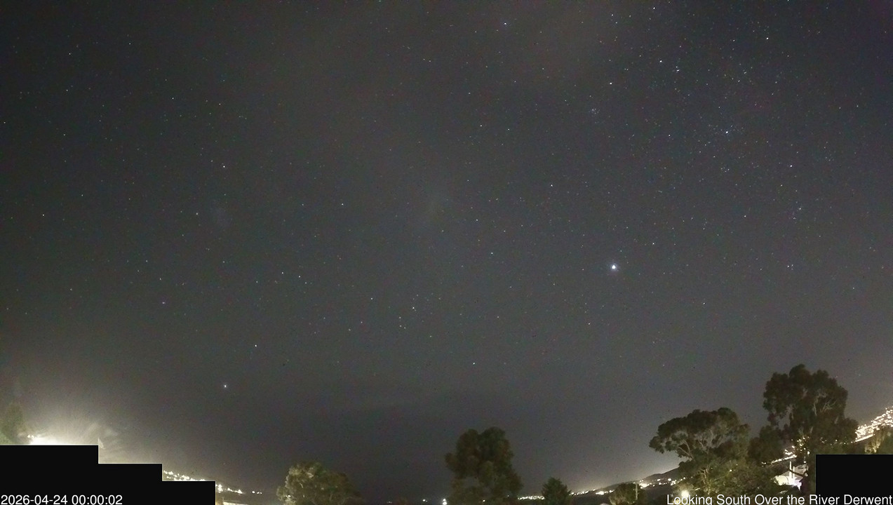time-lapse frame, Aurora Cam Tasmania webcam