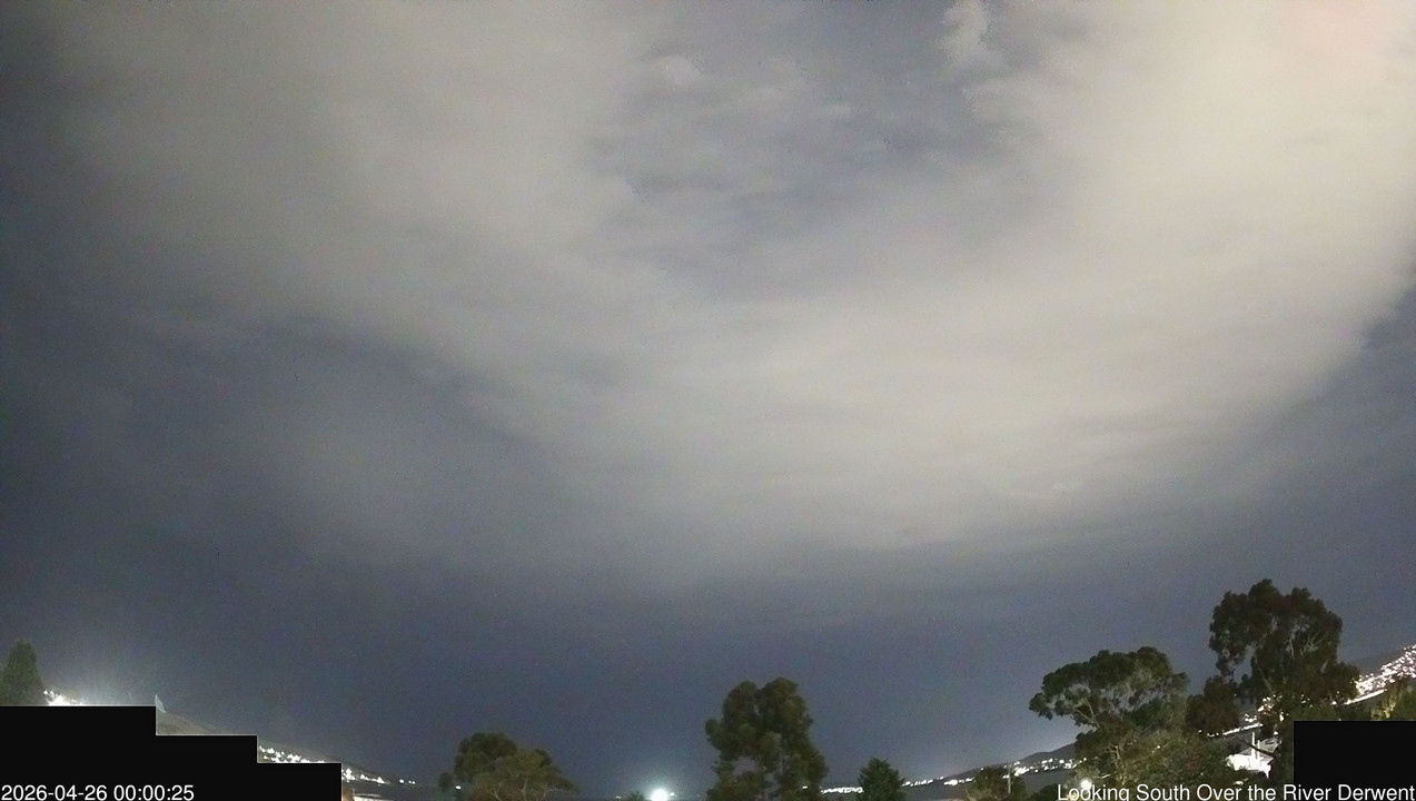 time-lapse frame, Aurora Cam Tasmania webcam