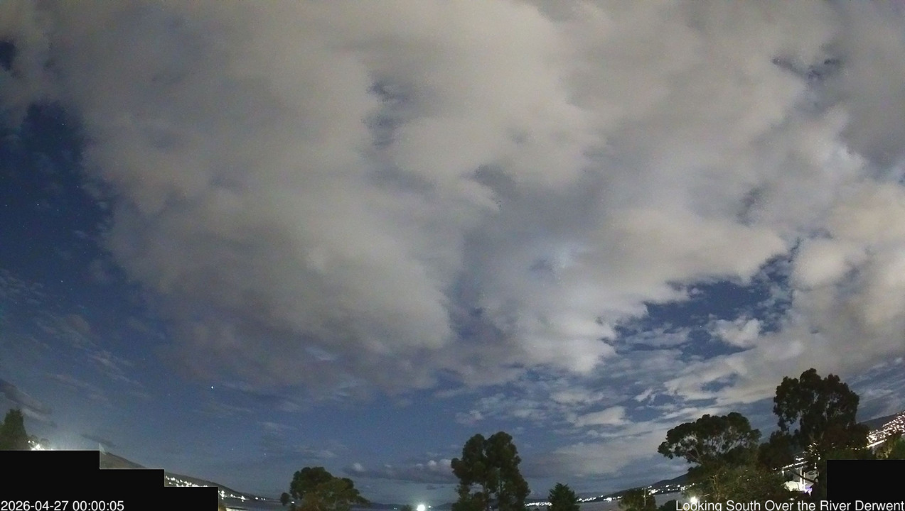 time-lapse frame, Aurora Cam Tasmania webcam