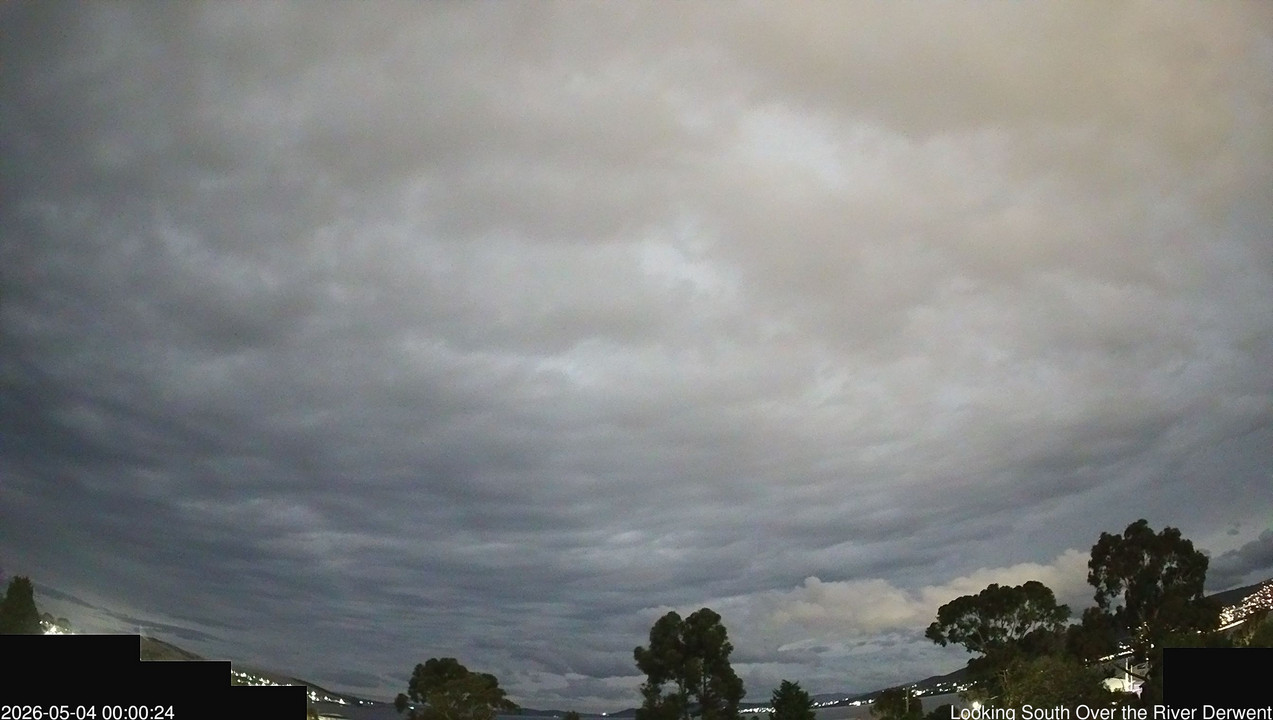 time-lapse frame, Aurora Cam Tasmania webcam