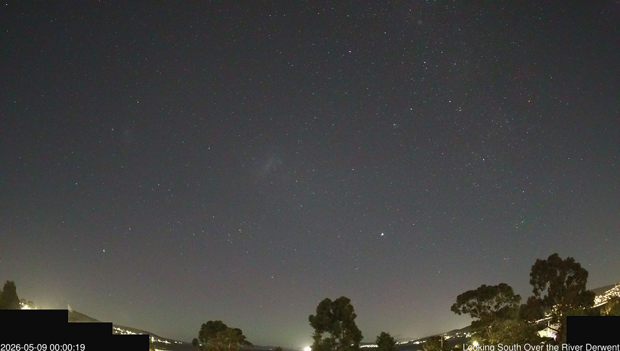 time-lapse frame, Aurora Cam Tasmania webcam