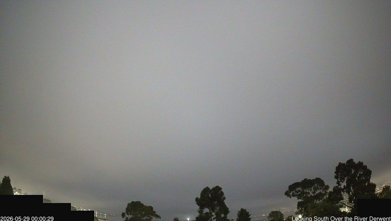 time-lapse frame, Aurora Cam Tasmania webcam