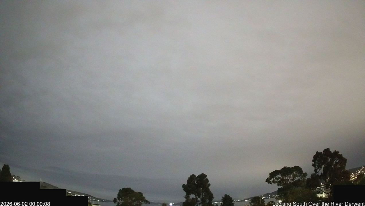 time-lapse frame, Aurora Cam Tasmania webcam