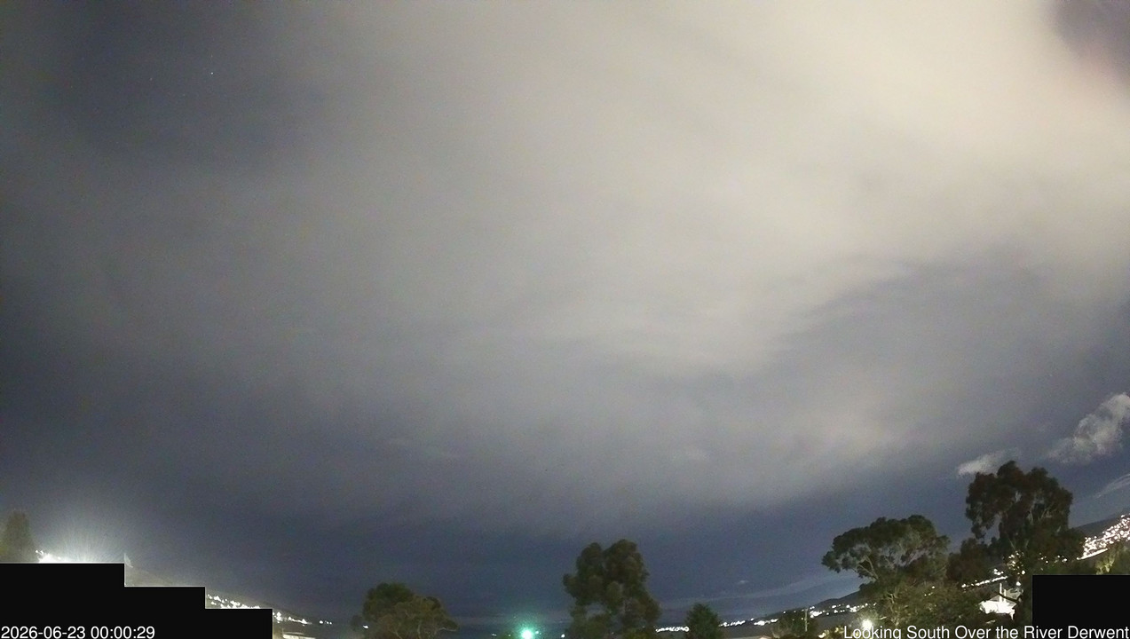 time-lapse frame, Aurora Cam Tasmania webcam