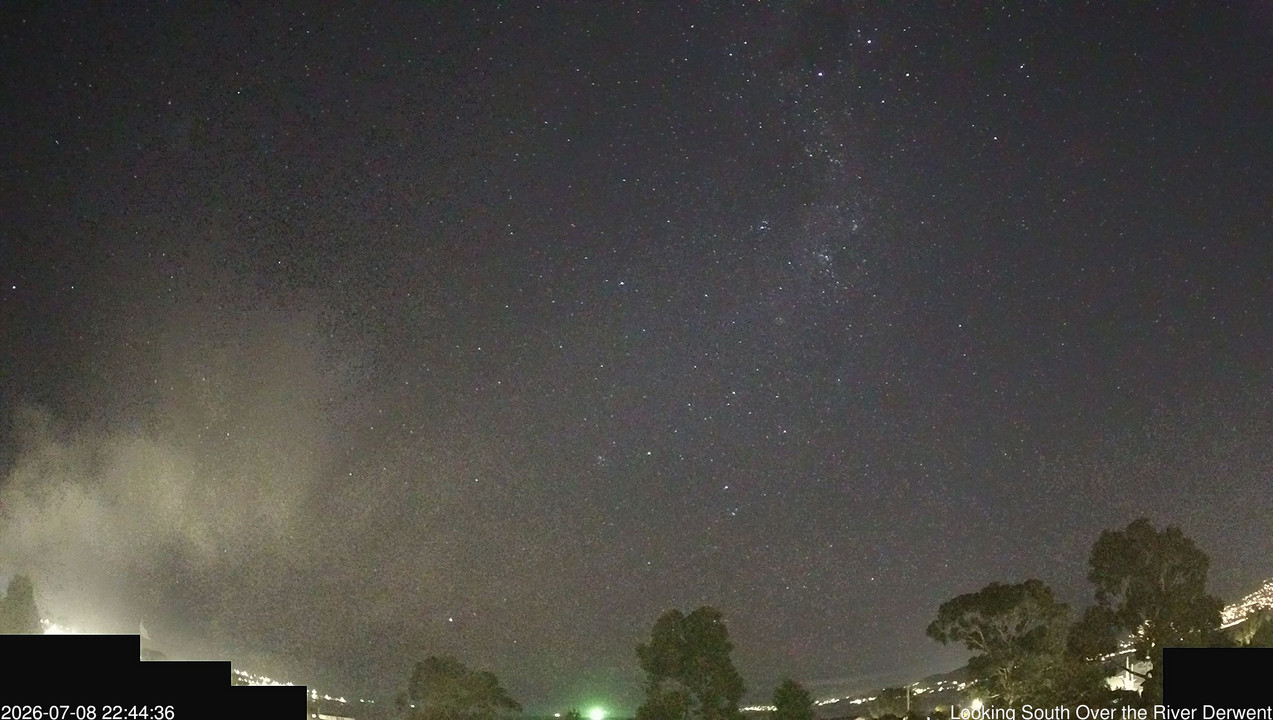 time-lapse frame, Aurora Cam Tasmania webcam