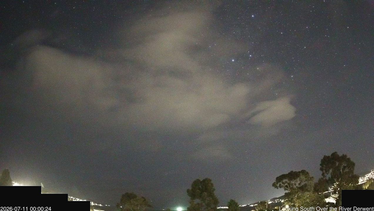 time-lapse frame, Aurora Cam Tasmania webcam