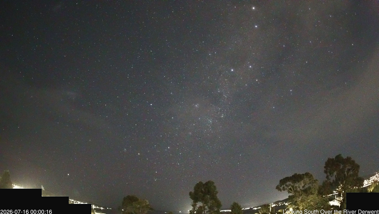 time-lapse frame, Aurora Cam Tasmania webcam