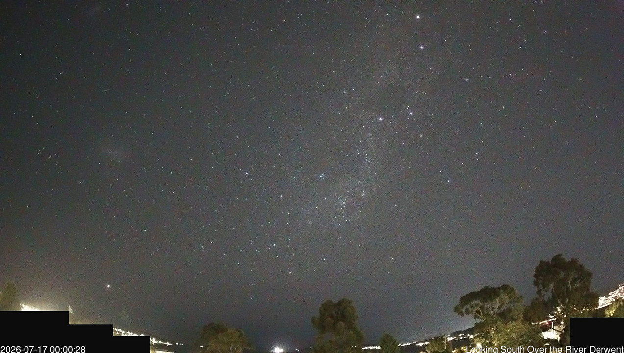 time-lapse frame, Aurora Cam Tasmania webcam