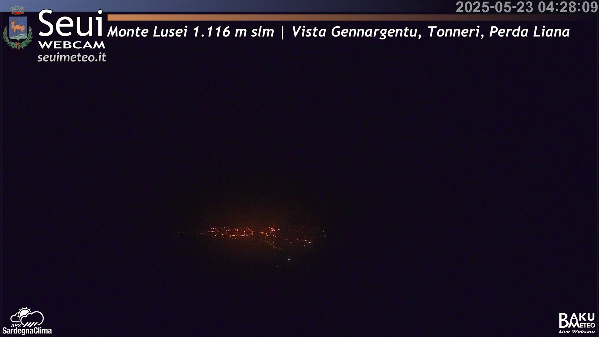 time-lapse frame, Monte Lusei Panoramica webcam